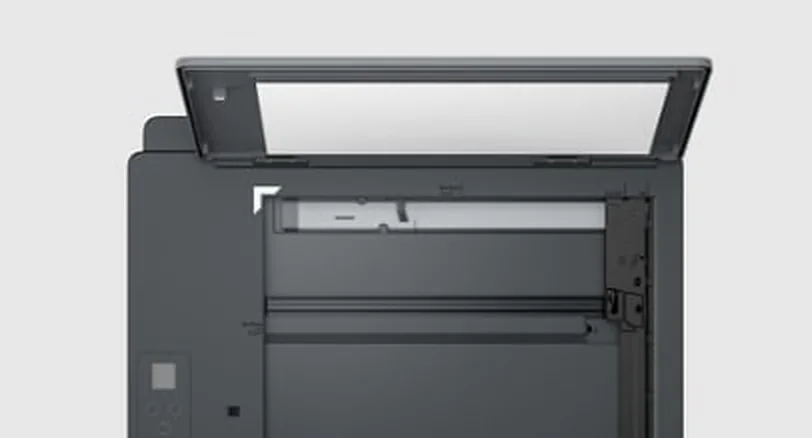 HP Smart Tank 520 с открытой крышкой сканера